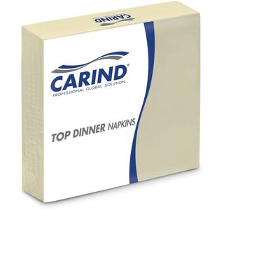 Carind® top dinner napkins -cream