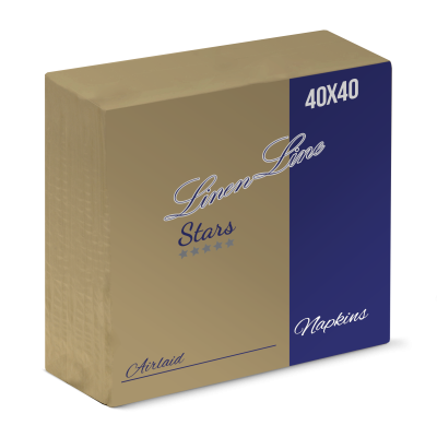 Linen line 5stars airlaid napkins 40x40 - cream
